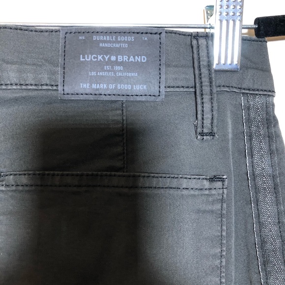 Lucky Brand green skinny  Cargo Pants stripe 6/28 - Picture 9 of 12